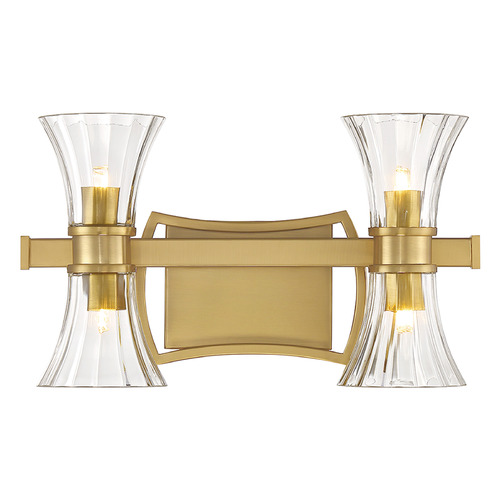 Savoy House Bennington 16-Inch Bath Light in Warm Brass by Savoy House 8-9702-4-322