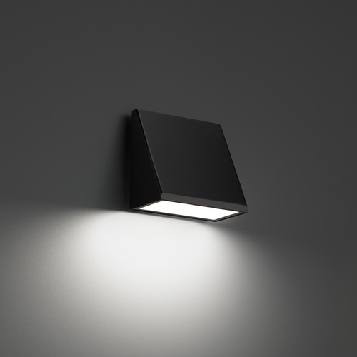 Modern Forms by WAC Lighting Modern Forms Flue Black LED Outdoor Wall Light WS-W36406-30-BK