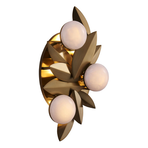 Kalco Lighting Blush Winter Brass LED Sconce