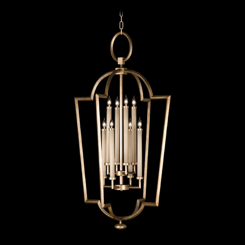 Fine Art Lamps Allegretto Gold Burnished Gold Leaf with Subtle Brown Highlights Pendant Light