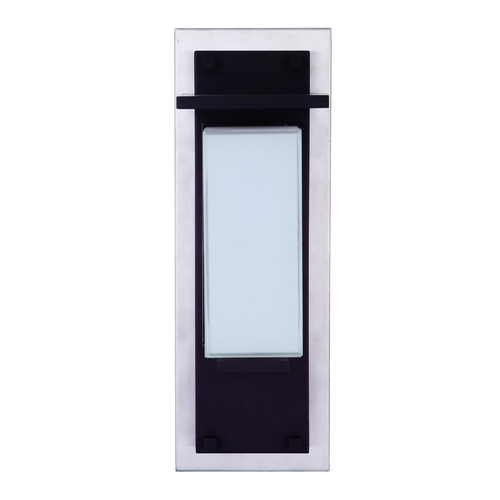 Heights Stainless Steel & Midnight LED Outdoor Wall Light by Craftmade Lighting