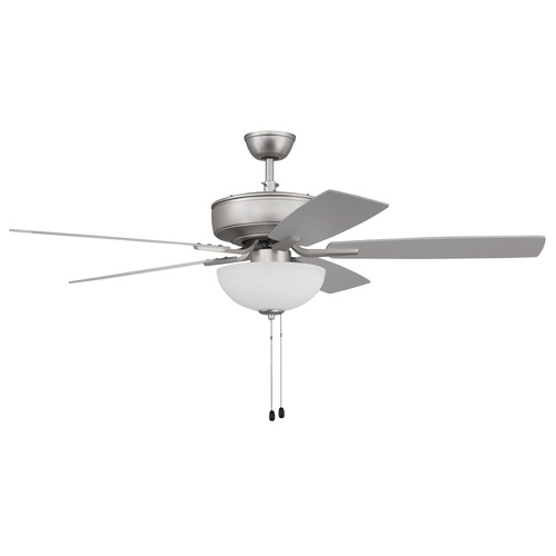 Pro Plus 211 52-Inch LED Fan in Satin Nickel by Craftmade Lighting