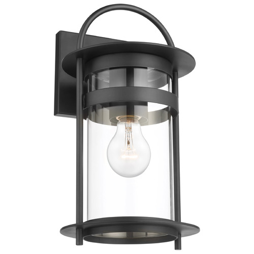 Bracer Matte Black Outdoor Wall Light by Nuvo Lighting