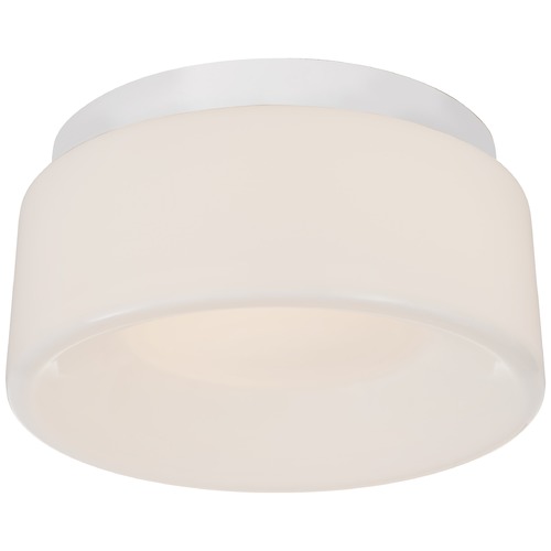 Visual Comfort Signature Collection Barbara Barry Halo 5.50-Inch Flush Mount in White by Visual Comfort Signature BBL4092WHTWG
