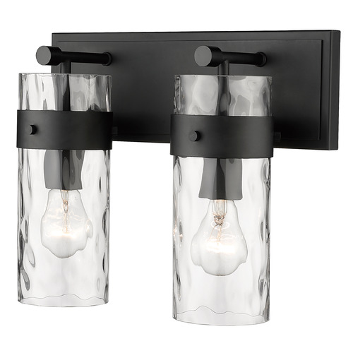 Fontaine Matte Black Bathroom Light by Z-Lite