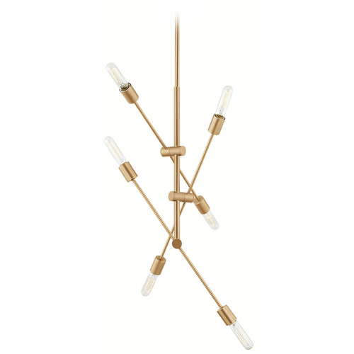 Visual Comfort Studio Collection Axis Satin Brass Chandelier