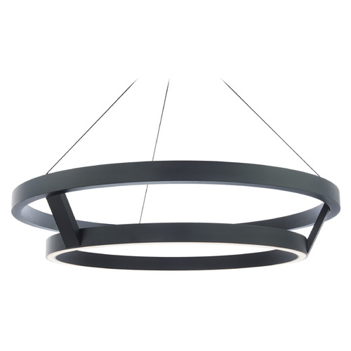 Modern Forms by WAC Lighting Imperial Black LED Pendant by Modern Forms PD-32242-BK