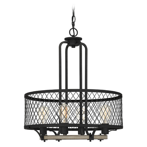 Quoizel Lighting Benton 20.75-Inch Wire Pendant in Distressed Iron by Quoizel Lighting BEO2821DO