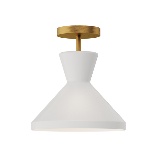 Alora Lighting Betty Aged Gold Semi-Flushmount Light