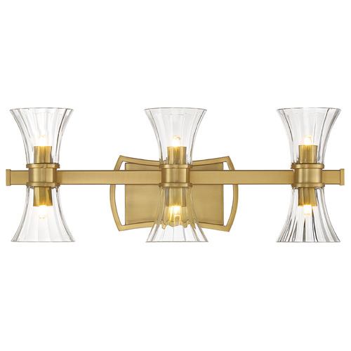 Savoy House Bennington 24-Inch Bath Light in Warm Brass by Savoy House 8-9702-6-322