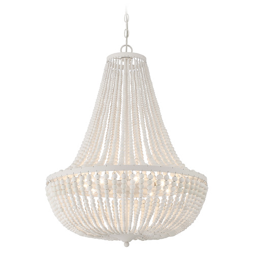 Crystorama Lighting Crystorama Lighting Rylee Matte White Chandelier 609-MT