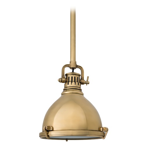 Pelham Mini Pendant in Aged Brass by Hudson Valley Lighting