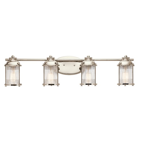 Kichler Lighting Ashland Bay 33.75-Inch Polished Nickel Vanity Light by Kichler Lighting 45773PN