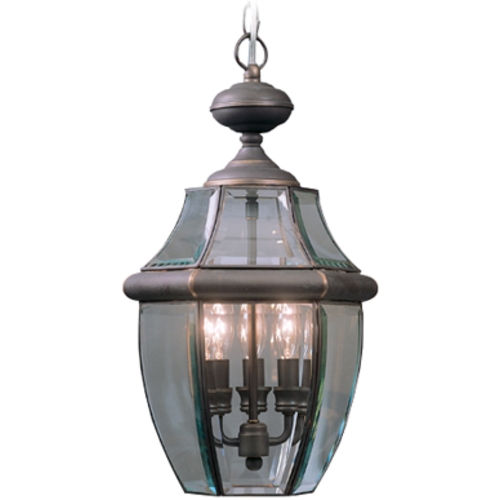 Newbury Outdoor Hanging Light in Medici Bronze by Quoizel Lighting