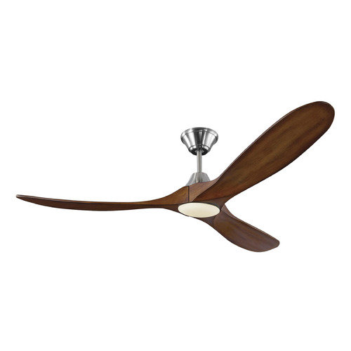 Visual Comfort Fan Collection Maverick 60-Inch LED Fan in Brushed Steel by Visual Comfort & Co Fans 3MAVR60BSKOAD