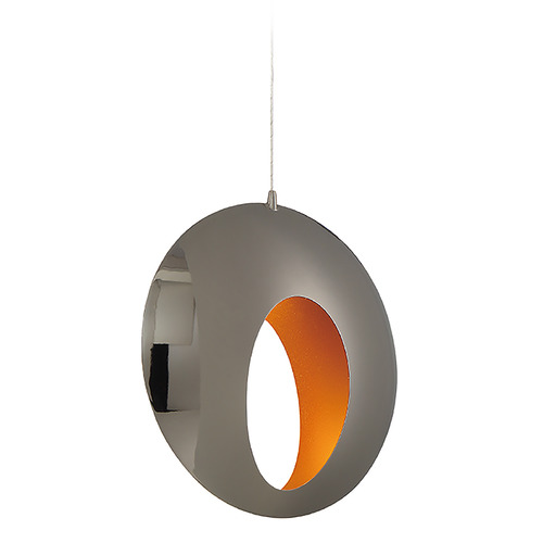 Arlington 14-Inch LED Pendant in Blackened Chrome by Eurofase Lighting