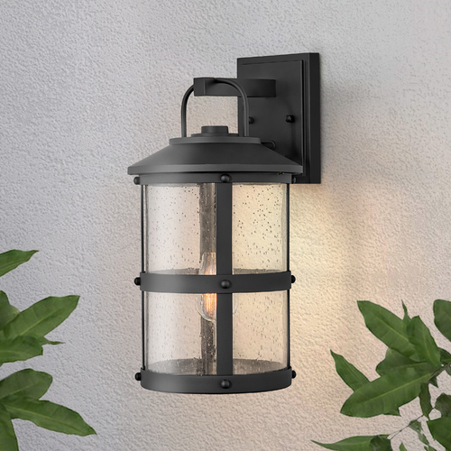Lakehouse 17.25-Inch 12V Outdoor Wall Lantern in Black by Hinkley Lighting
