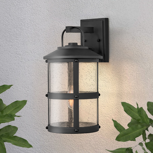 Hinkley Lakehouse 17.25-Inch 12V Outdoor Wall Lantern in Black by Hinkley Lighting 2684BK-LV