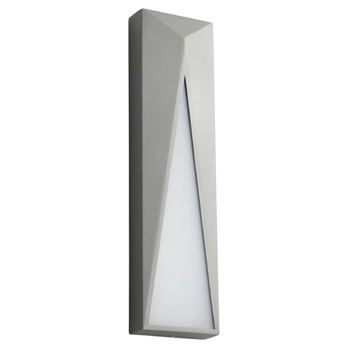 Elif Small Outdoor LED Wall Light in Gray by Oxygen Lighting