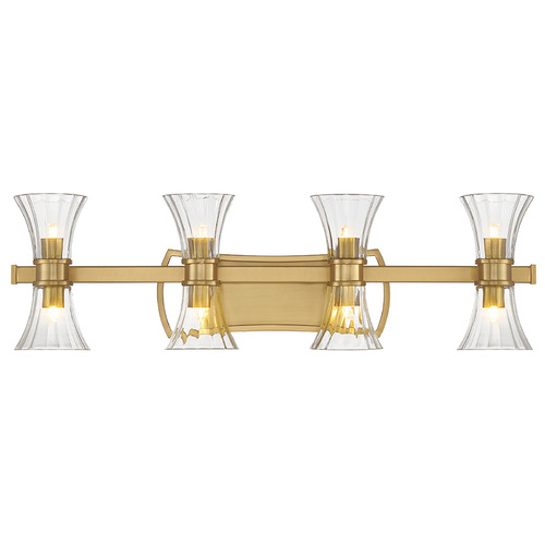 Bennington 32-Inch Bath Light in Warm Brass by Savoy House