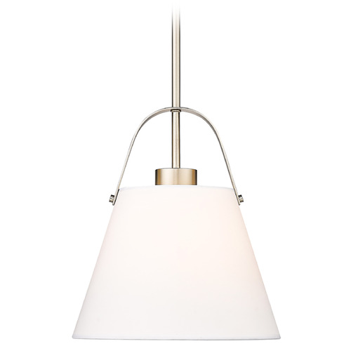 Z-Lite Z-Studio Brushed Nickel Pendant Light with Empire Shade