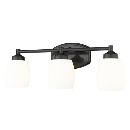 Z-Lite Kendrick Matte Black Bathroom Light