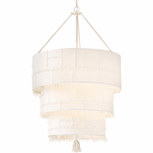 Baya 3-Tier Chandelier in Textured Plaster by Hinkley Lighting