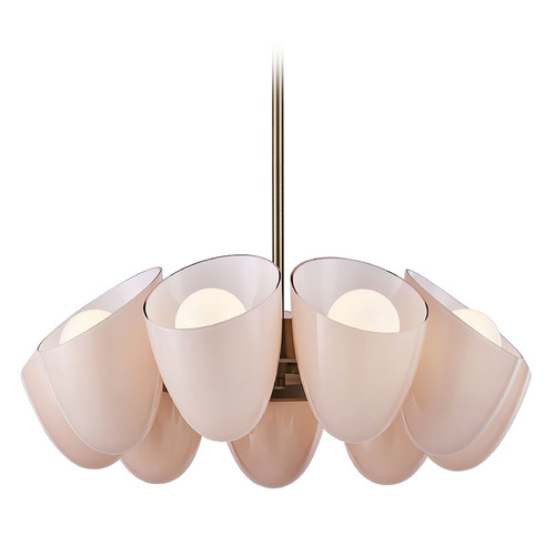 Kalco Lighting Cocoon Winter Brass Chandelier