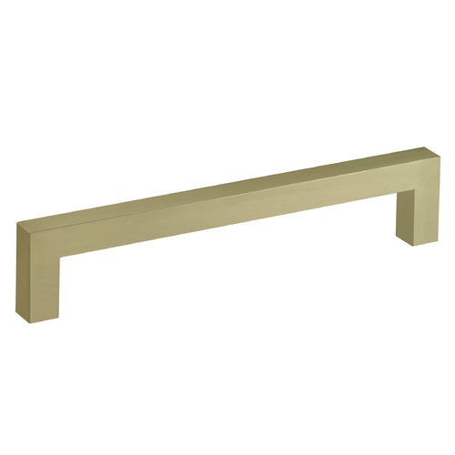 Seattle Hardware Co Satin Brass Cabinet Pull 6-5/16-Inch Center to Center HW2-634-SBB