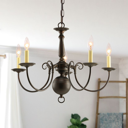 Progress Lighting Americana 23.50-Inch Chandelier in Antique Bronze by Progress Lighting P4346-20