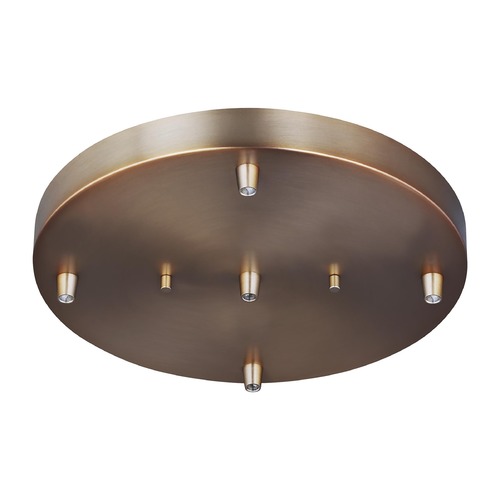 Generation Lighting Multi-Port 12.25-Inch 5-Light Cluster Canopy in Satin Brass by Generation Lighting 7449405-848