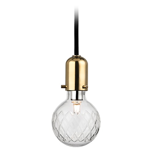 Hudson Valley Lighting Marlow Aged Brass Mini Pendant with Globe Shade by Hudson Valley Lighting 1100-AGB