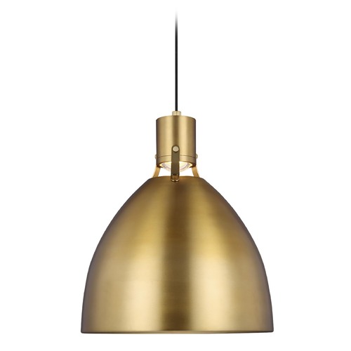 Visual Comfort Studio Collection Brynne Burnished Brass LED Pendant by Visual Comfort Studio P1443BBS-L1