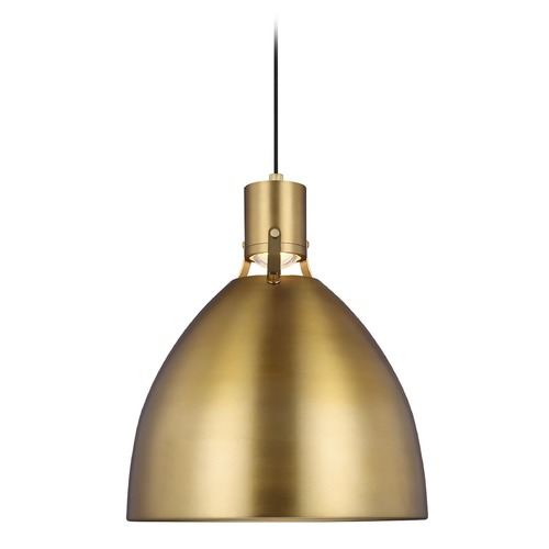 Brynne Burnished Brass LED Pendant by Visual Comfort Studio