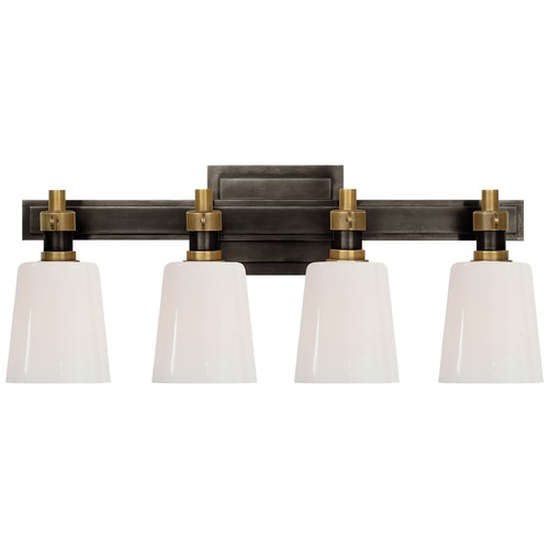 Visual Comfort Signature Collection Thomas OBrien Bryant Bath Light in Bronze & Brass by Visual Comfort Signature TOB2153BZHABWG