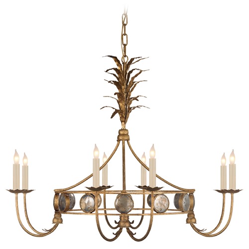 E.F. Chapman Gramercy Ring Chandelier in Gilded Iron by Visual Comfort Signature