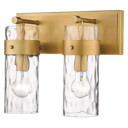 Fontaine Rubbed Brass Bathroom Light by Z-Lite