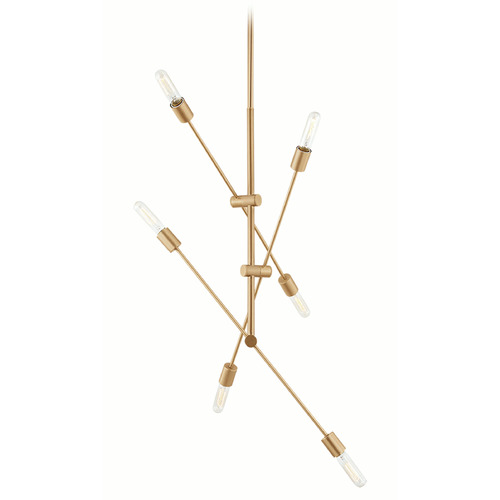 Visual Comfort Studio Collection Axis Satin Brass Chandelier