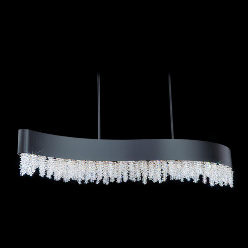 Soleil Black LED Linear Light by Schonbek Lighting