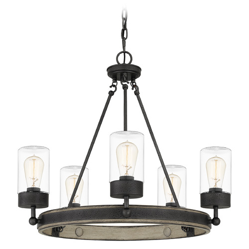 Quoizel Lighting Kelleher Outdoor Chandelier in Distressed Iron by Quoizel Lighting KEL3525DO