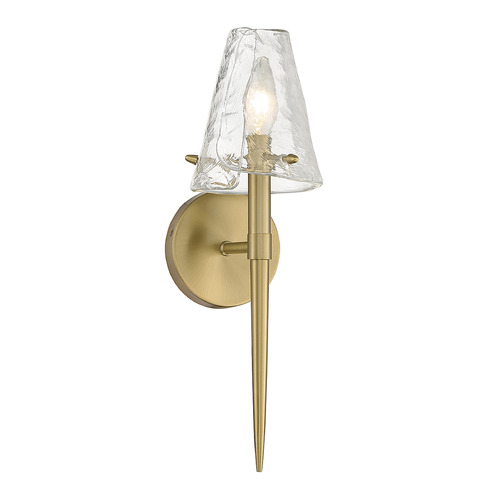 Shellbourne 16.50-Inch Wall Sconce in Warm Brass by Savoy House