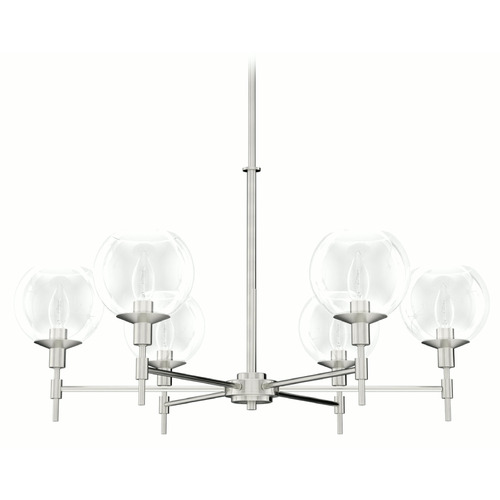 Xidane Brushed Nickel Chandelier by Hunter Fan Company
