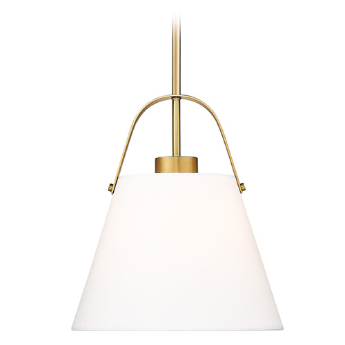 Z-Lite Z-Studio Heritage Brass Pendant Light with Empire Shade