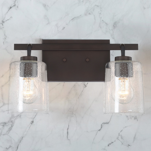 Greyson 14.50-Inch Bronze Bath Light by HomePlace by Capital Lighting