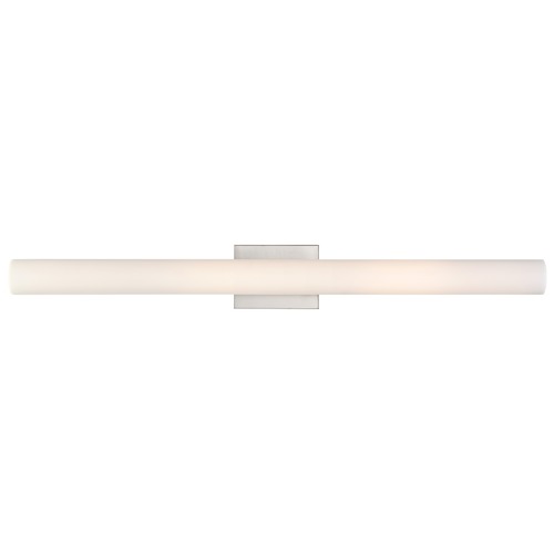 Bend Brushed Nickel LED Vertical Bathroom Light by Nuvo Lighting