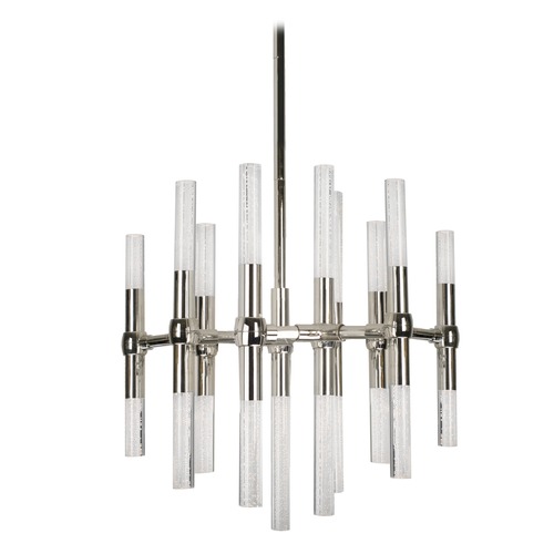 Kuzco Lighting Modern Polished Nickel LED Mini-Chandelier with Clear Shade 3000K 1810LM CH9621-PN