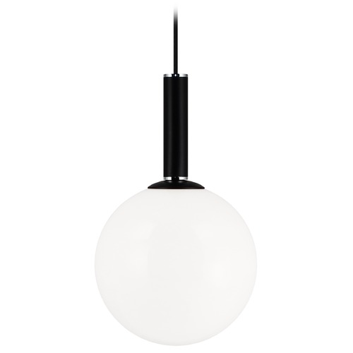Stellar Black & Chrome Pendant by Matteo Lighting