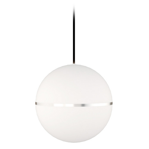 Hanea Grande LED Pendant in Chrome by Visual Comfort Modern