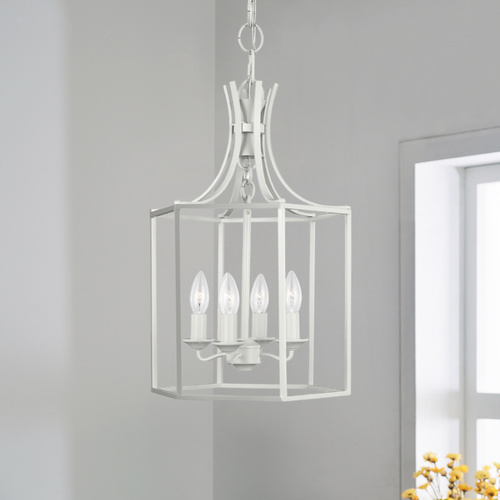 Visual Comfort Studio Collection Alexa Hampton 12.50-Inch Bantry House Gloss Cream Pendant by Visual Comfort Studio AC1004GCM