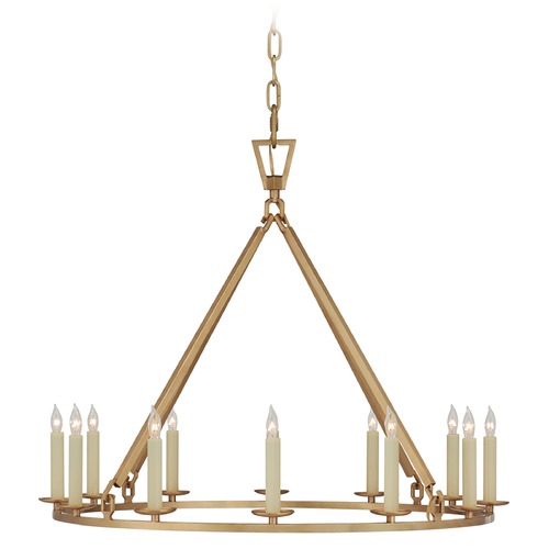 Chapman & Myers Darlana Medium Chandelier in Brass by Visual Comfort Signature